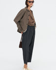 Cashmere Feather Yarn Dyed Classic Check Stole, Brown