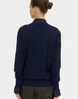 Striped Sweater, Navy
