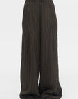 Wide Leg Pants, Brown