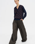 Wide Leg Pants, Brown