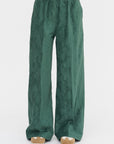 Pasha - Elastic Waist Pants, Pine