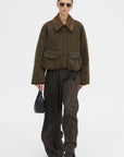 Precious Cargo Jacket, Khaki Green