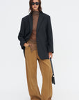 Curved Seam Army Pant, Light Brown