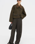 Precious Cargo Jacket, Khaki Green