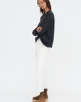 Mexico Ymer - V-neck Xtrafine Merino Wool Sweater, Charcoal Melange
