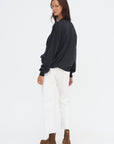 Mexico Ymer - V-neck Xtrafine Merino Wool Sweater, Charcoal Melange