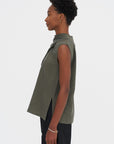 Teiho - Sleeveless Top, Thyme