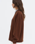 Mabuse YCom - Cardigan Superfine Wool, Chestnut