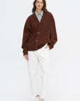 Mabuse YCom - Cardigan Superfine Wool, Chestnut