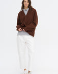 Mabuse YCom - Cardigan Superfine Wool, Chestnut