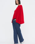 Crew Cape Knit, Poppy