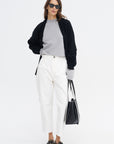 Metsu Ycom - Crewneck Sweater, Light Grey Melange