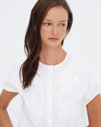 Beaded Shirt, Optical White