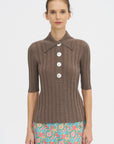 Sugarman Knit Polo, Choco