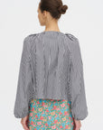 Grand Bazaar Mini Top, Black and White Stripes