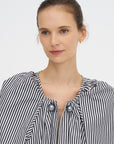 Grand Bazaar Mini Top, Black and White Stripes