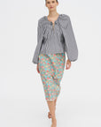 Grand Bazaar Mini Top, Black and White Stripes