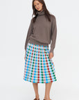 Nora2 - Oversized High Collar Sweater, Chestnut