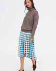 Nora2 - Oversized High Collar Sweater, Chestnut