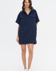 Stefana Shift Dress, Navy