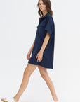 Stefana Shift Dress, Navy