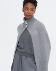 Roxalena Knit Cape, Istanbul Fog