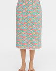 Crayon Skirt, Green Flower Bomb