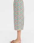 Crayon Skirt, Green Flower Bomb