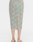 Crayon Skirt, Green Flower Bomb