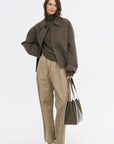 Maddox Ycash - Turtleneck 3 Ply Cashmere, Khaki