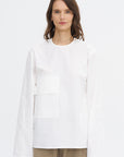 Balthus Cwap - Washed Poplin Pocket Shirt, White