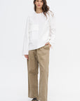Balthus Cwap - Washed Poplin Pocket Shirt, White