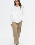 Balthus Cwap - Washed Poplin Pocket Shirt, White
