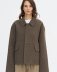 Cox Wolk - Double Faced Boiled Wool Jacket, Mink