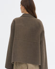 Cox Wolk - Double Faced Boiled Wool Jacket, Mink
