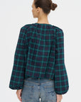 Grand Bazaar Mini Top, Navy Tartan