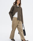 Cox Wolk - Double Faced Boiled Wool Jacket, Mink