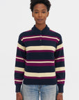 Collegiate Stripe Polo, Midnight Combo