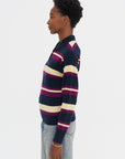 Collegiate Stripe Polo, Midnight Combo