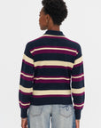 Collegiate Stripe Polo, Midnight Combo