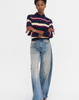 Collegiate Stripe Polo, Midnight Combo
