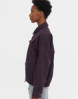 Jules Wool Gingham Bomber Jacket, Wine & Navy Multi