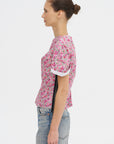 Athina Top, Pink Flower Explosion