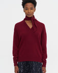 Shawl Sweater, Burgundy