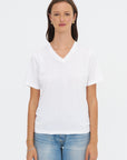 V Neck T‑Shirt, White