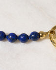 Lapis Beads, Yellow Gold