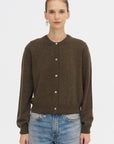 Sea Shell Cashmere Cardigan, Chestnut