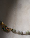 Jade Beads, Yellow Gold