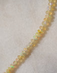 Opal Bead Necklace - 50CM, Yellow Gold