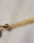 Opal Bead Necklace, Yellow Gold